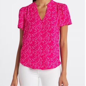 Floral Red Women's Top